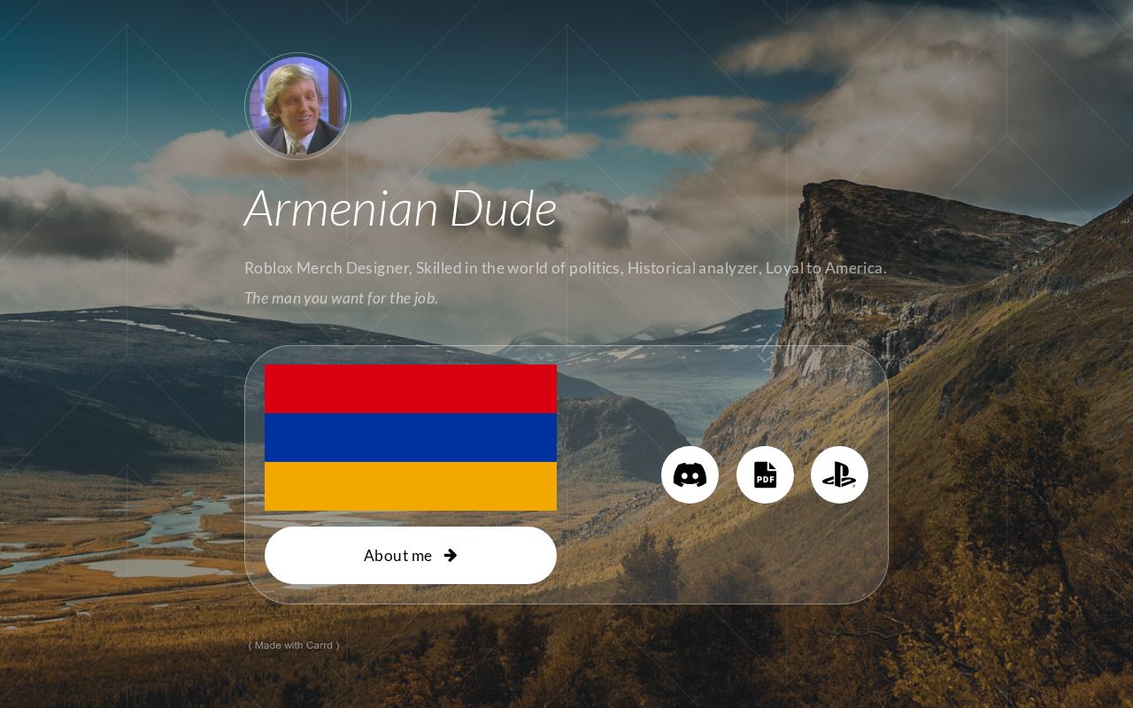Carrd profile picture for @armenian